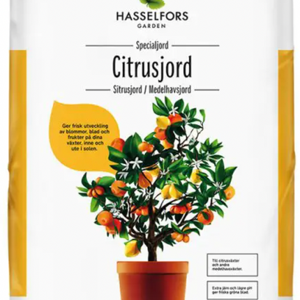 Hasselfors Citrus & Medelhavsjord, säck 15 liter